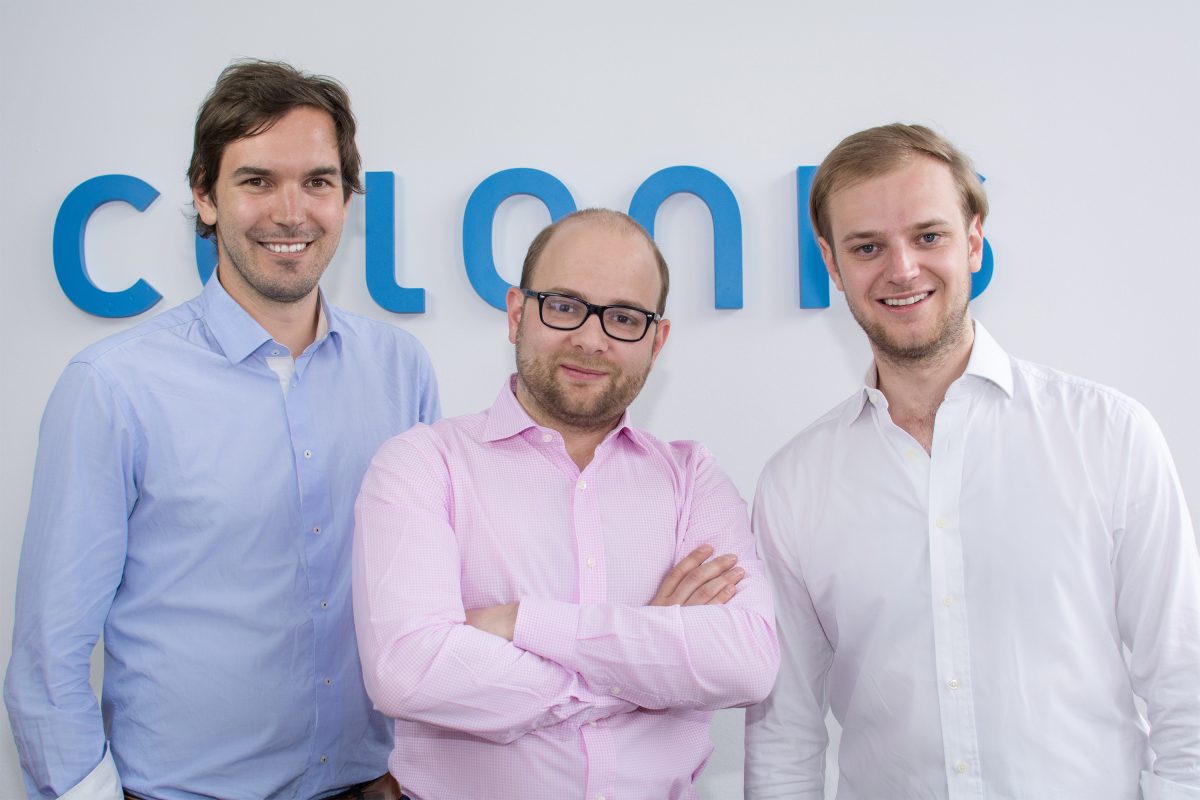 Die Celonis-Gründer Martin Klenk, Bastian Nominacher und Alexander Rinke. (v.l.)