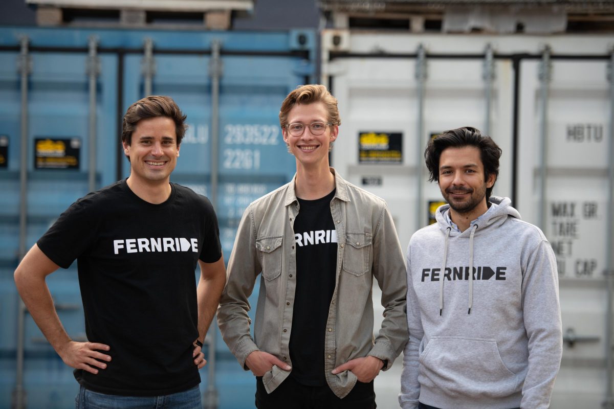 Die Fernride-Gründer Max Fisser, Hendrik Kramer und Jean-Michael Georg (v.l.)