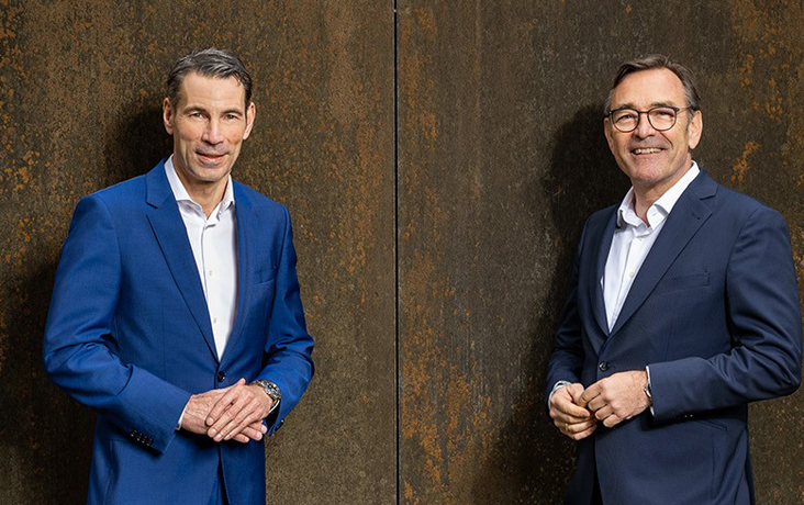 Die BayBG-Geschaeftsführung: Peter Pauli und Peter Herreiner (v.l.).