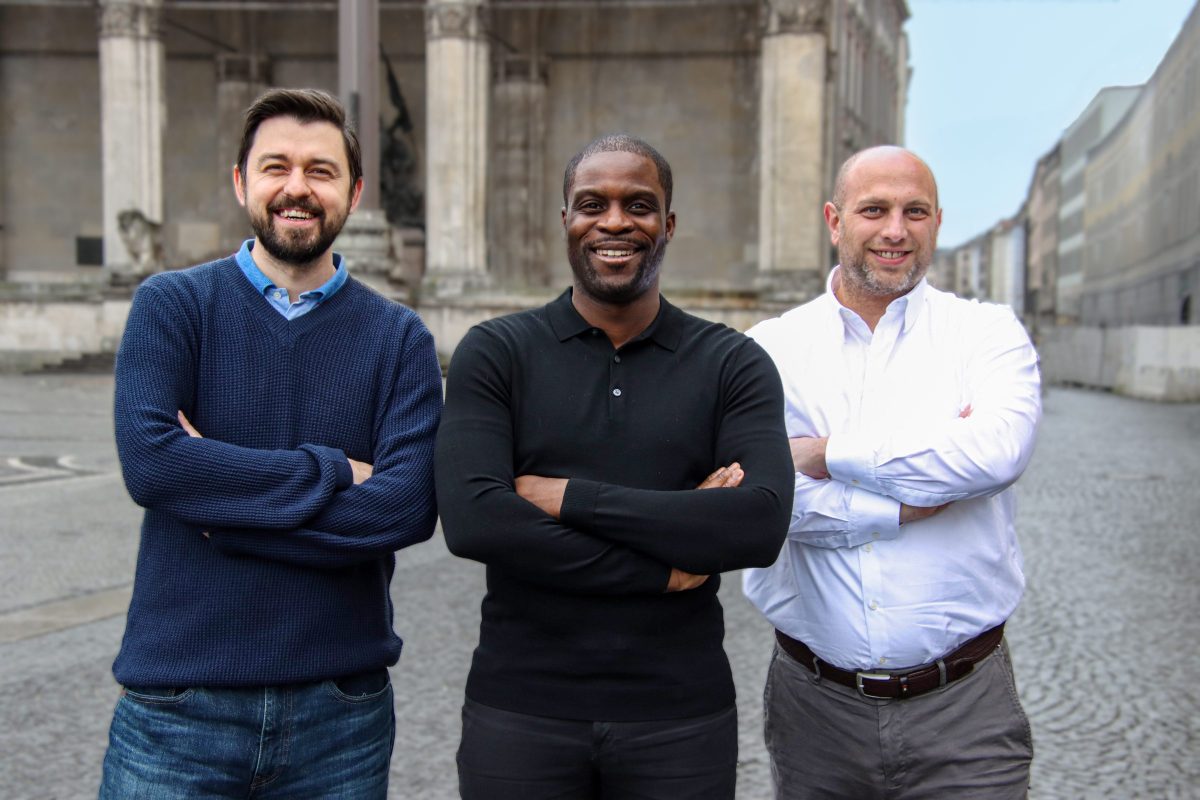 Das Garentii-Gründerteam: Vitaliy Zhovtyuk (CTO), Michael Hazoume (CEO) und Dennis Stern (CBDO) (v.l.)