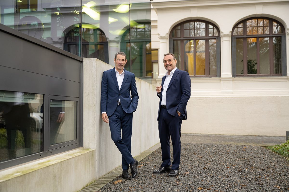 Peter Pauli und Peter Herreiner (v.l.), Geschäftsführer der BayBG
